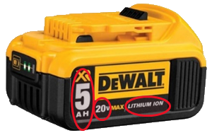 Lithium-ion battery (without rating) Lithium-ion battery (without rating)